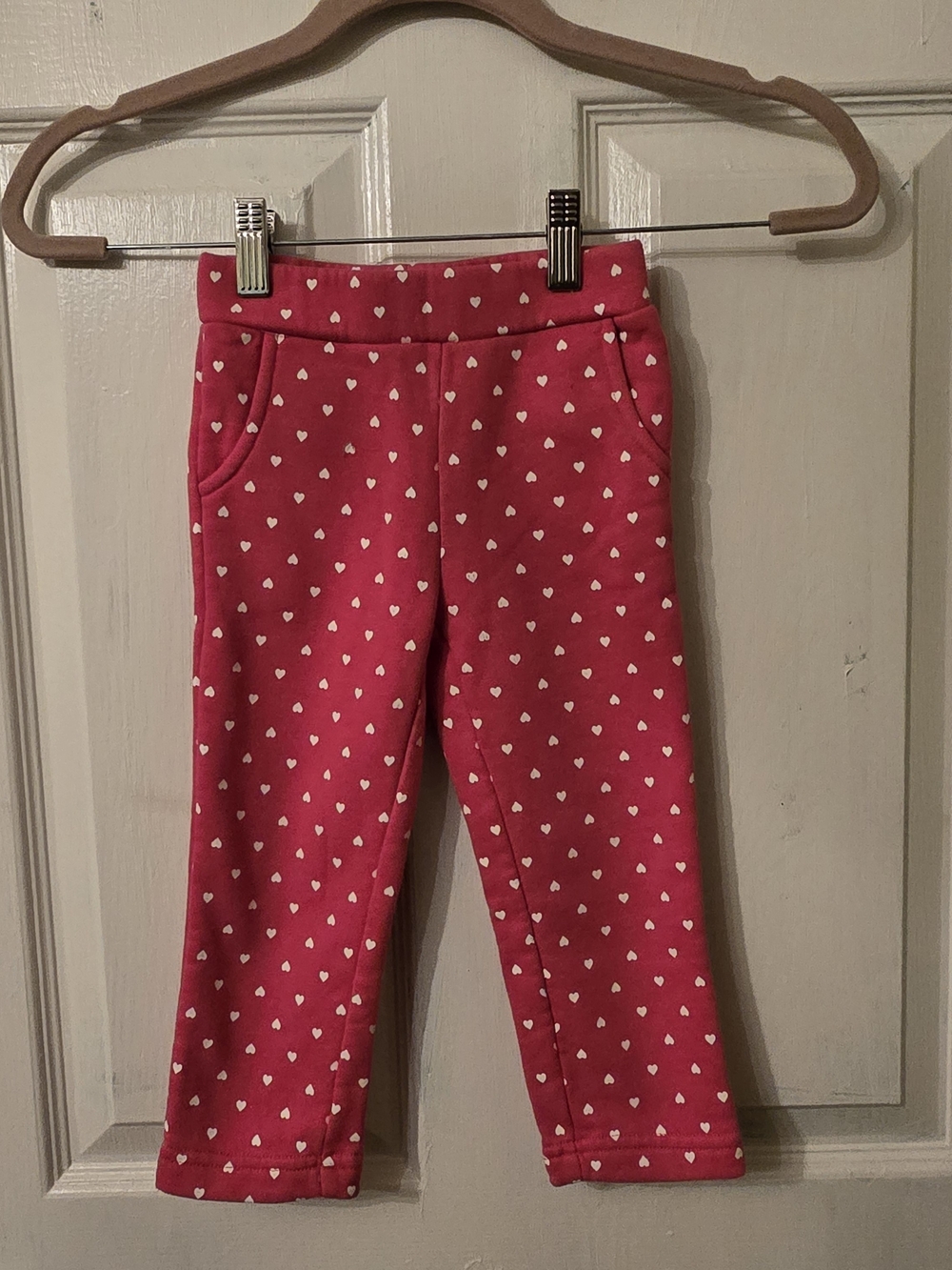 GAP Pink Heart Print Joggers for Kids